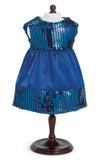 Blue Sequins Doll Dress