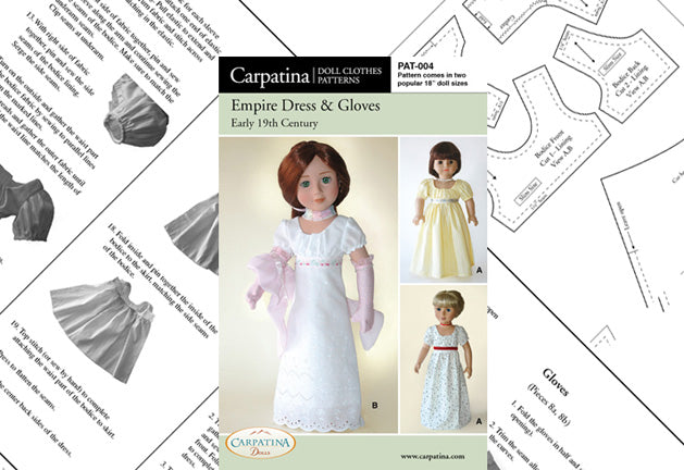 Carpatina Empire Dress & Gloves