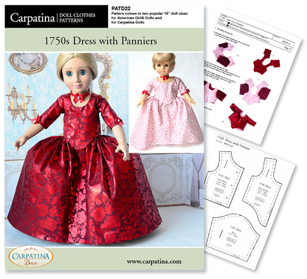 Outlander Doll Costume Brunswick Sewing Pattern for 18 dolls – CARPATINA  DOLLS