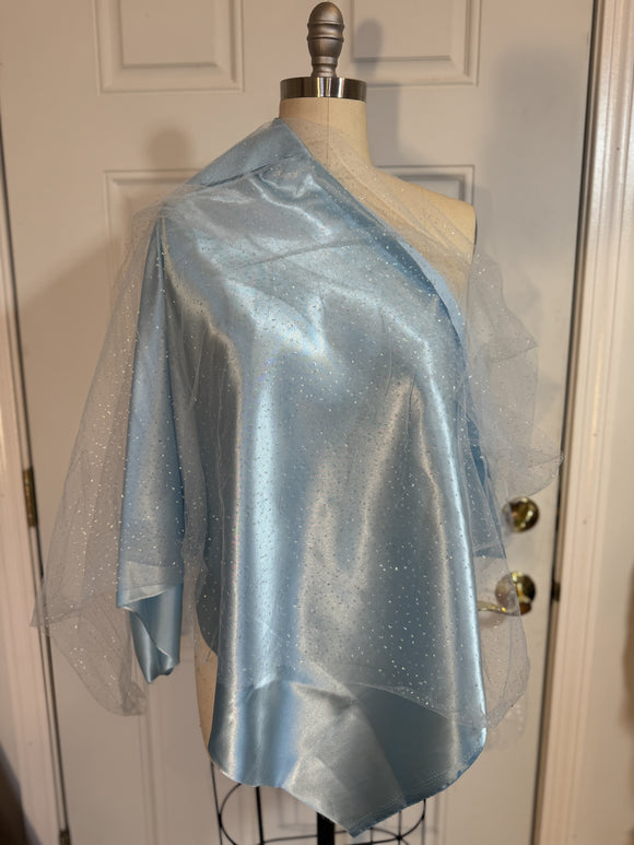 Blue Satin and Tulle