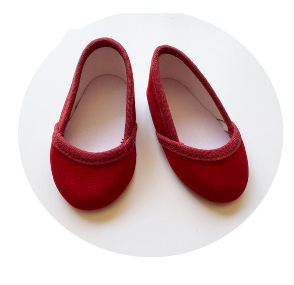 Red Velvet Shoes fit American Girl