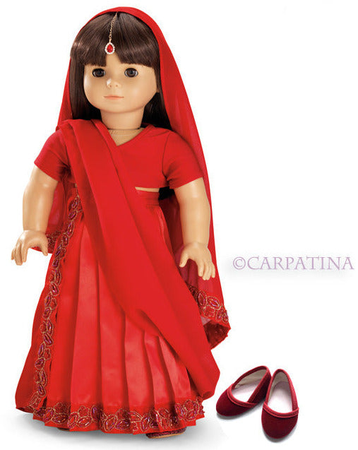 american girl doll red dress Nickis New Years Party Bundle (Historical Characters)