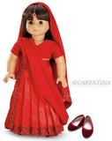 Indian Sari Doll Outfit - Lg