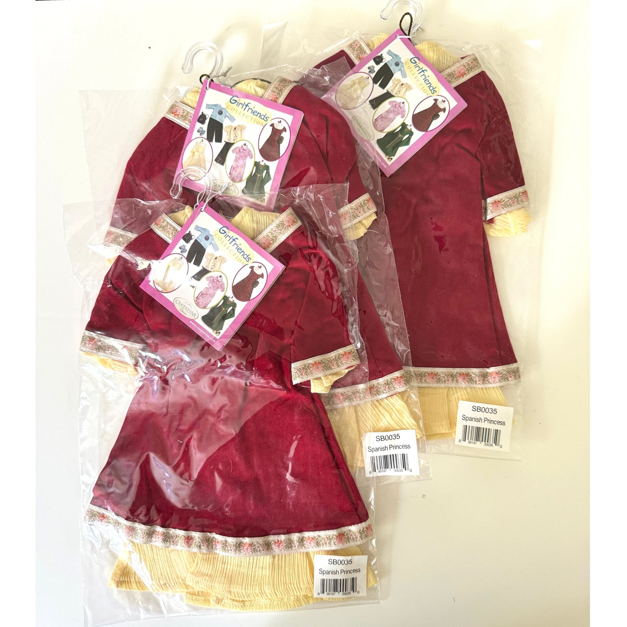 Wholesale American Girl Dolls Red Princess Doll Dress CARPATINA DOLLS Wholesale American Girl Dolls Red Princess Doll Dress CARPATINA DOLLS