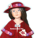 Victorian Christmas Hat for all 18 inch Dolls