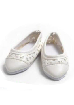 White Shoes for 18 inch Slim Dolls