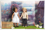 Doll Scene Backdrop Reversible Summer to Fall