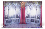 Doll Scene Backdrop Reversible Castle to Interior