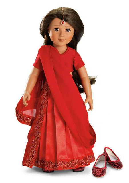 Indian Sari Outfit - Slim 18" dolls