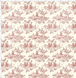French Red Toile
