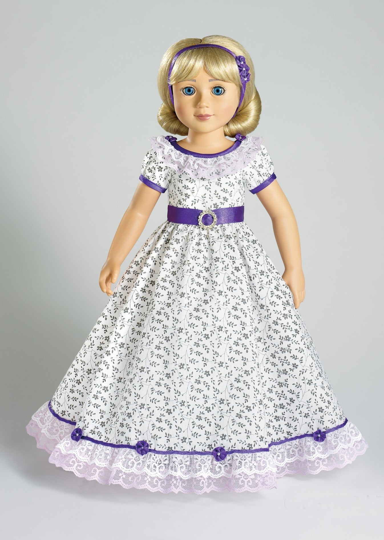 purple dress doll Pageant Dress Ball Gown for American Girl Doll Purple American Girl Doll Clothes by Rocio