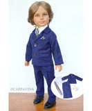Blue Suit for 18 inch Boy Dolls