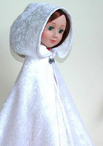 White Velvet Doll Cloak