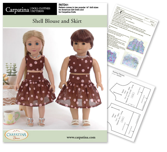Summer Blouse and Skirt PDF Pattern