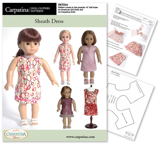 Doll Dresses PDF Pattern