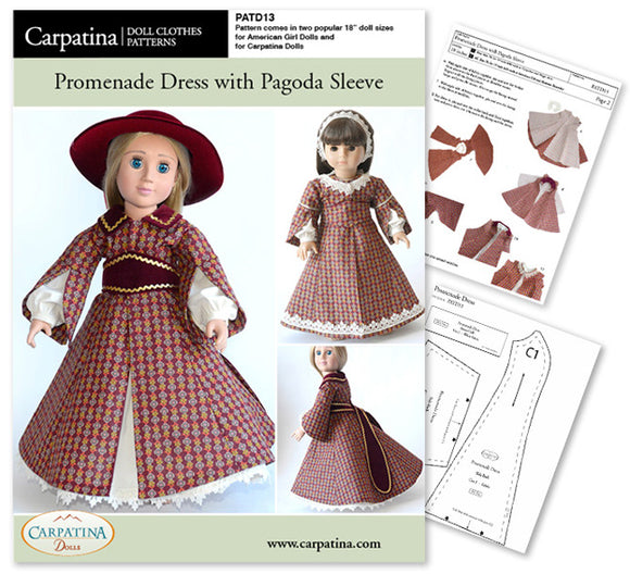 Free patterns for AG doll dress with straps! #SummerSewingProjects  #DollClothes - Free Doll Clothes Patterns