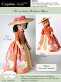 1750s Peonies Dress - Multi-Sized Pattern PDF or Print