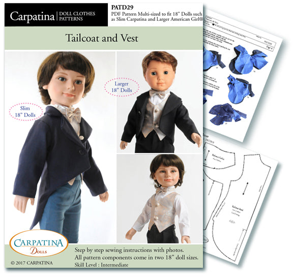 Dolls Petticoats - Multi-Sized Pattern PDF or Print – CARPATINA DOLLS