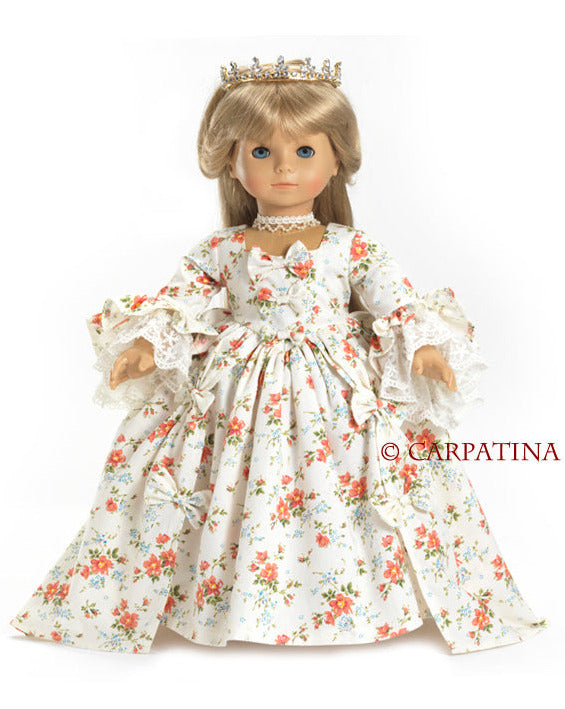 Marie Antoinette Dress Pattern Multi-Sized for 18 American Girl Dolls and  for 18 Slim Carpatina Dolls