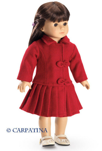 Red Wool Doll Coat