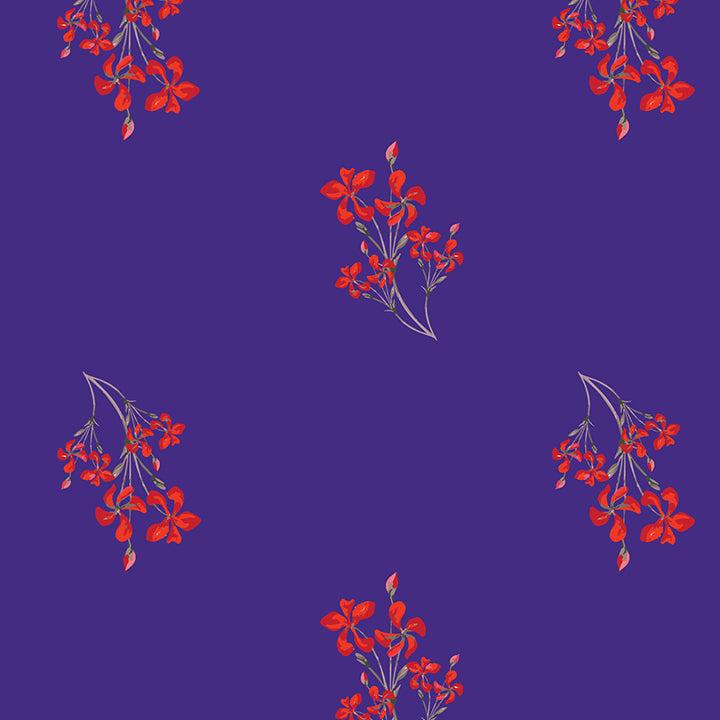 Brunswick Fabric - Red/Blue