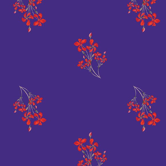 Brunswick Fabric - Red/Blue