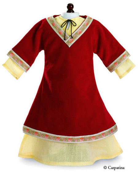 Red Velvet Princess Doll Dress